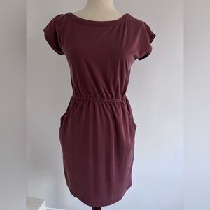 Nicole Miller New York XS Red Fall Dress with Pockets